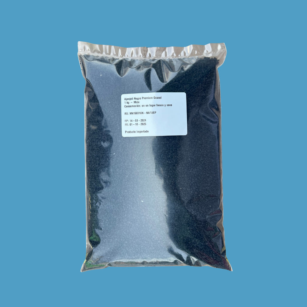 Ajonjolí Negro Mizu Bolsa x 1 kg