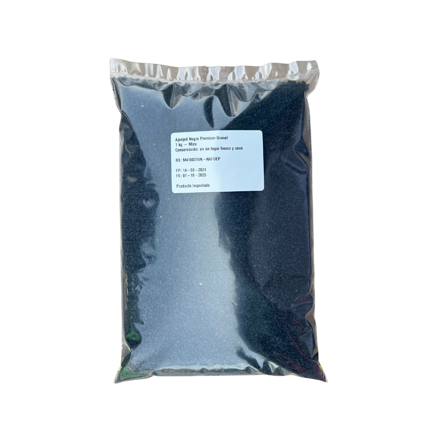 Ajonjolí Negro Mizu Bolsa x 1 kg