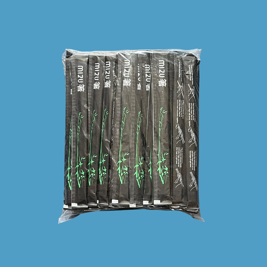 Palitos de Bambú con Funda Mizu Caja x 30 bolsas x 100 und