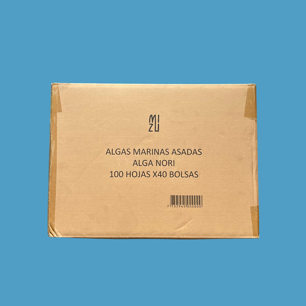 Alga Nori Premium Mizu Caja x 40 und x 100 hojas