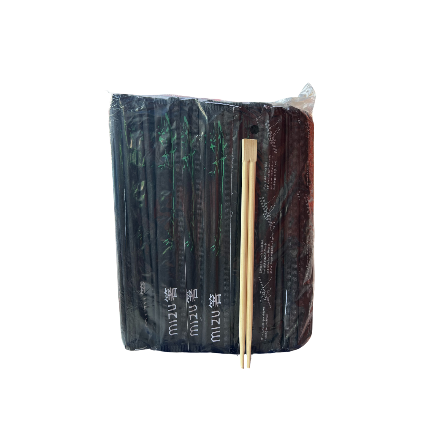 Palitos de Bambú con Funda Mizu Caja x 30 bolsas x 100 und